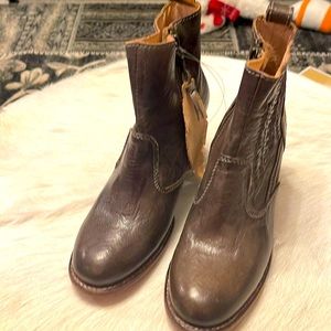 NWT genuine leather booties